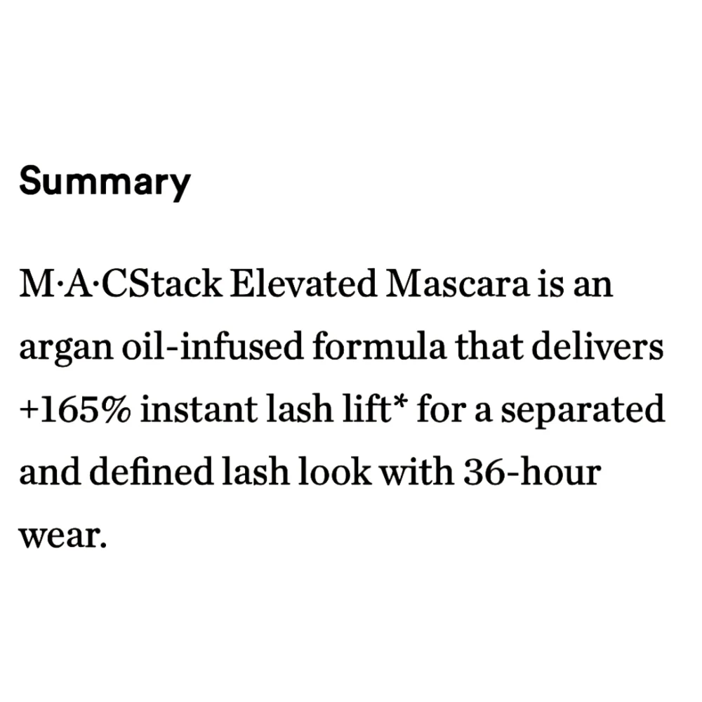 MINI MAC STACK ELEVATED MASCARA.
